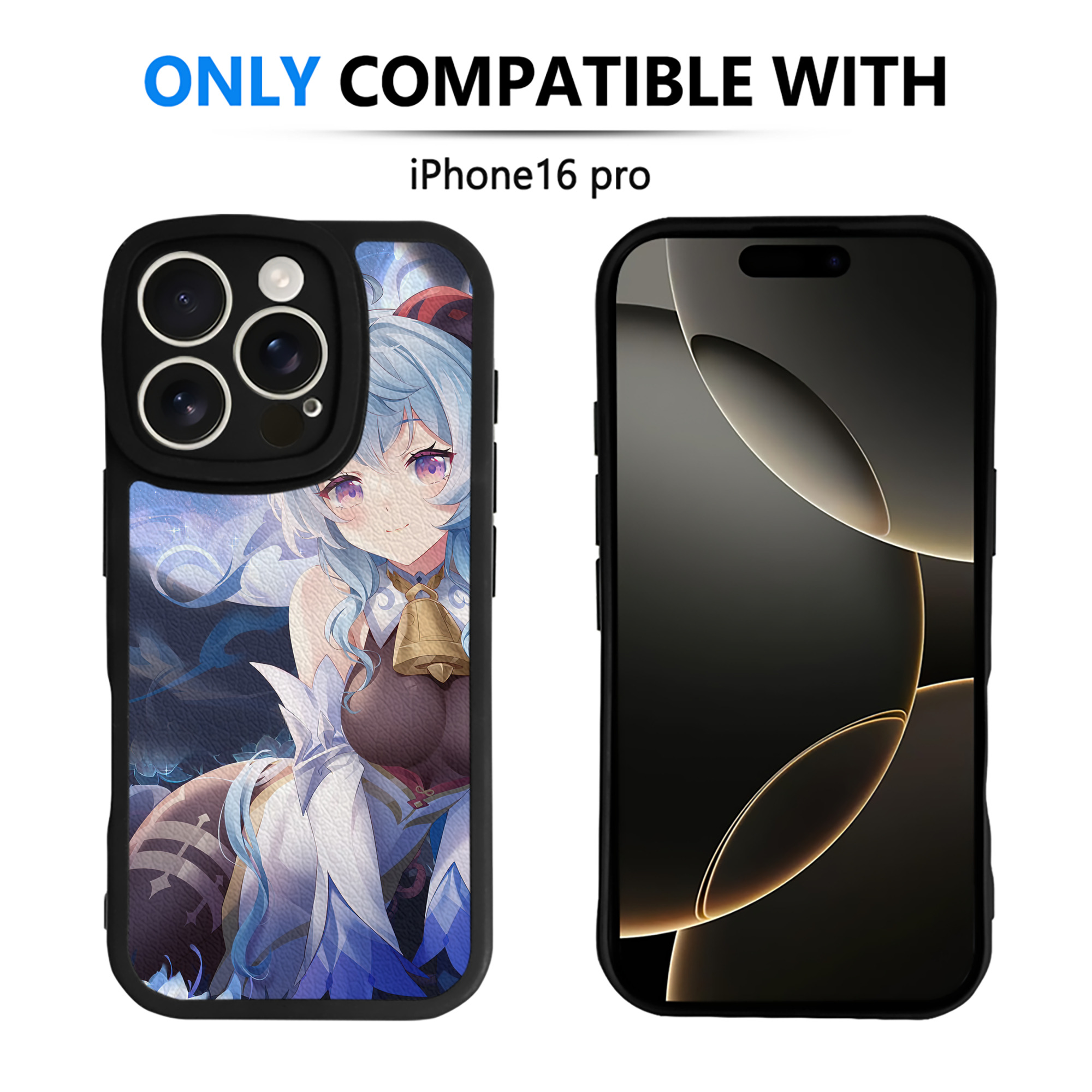 げんし神 genshin 【iPhone 16シリーズ対応】シリコンスマホケース（レザー調） 材質：シリコン